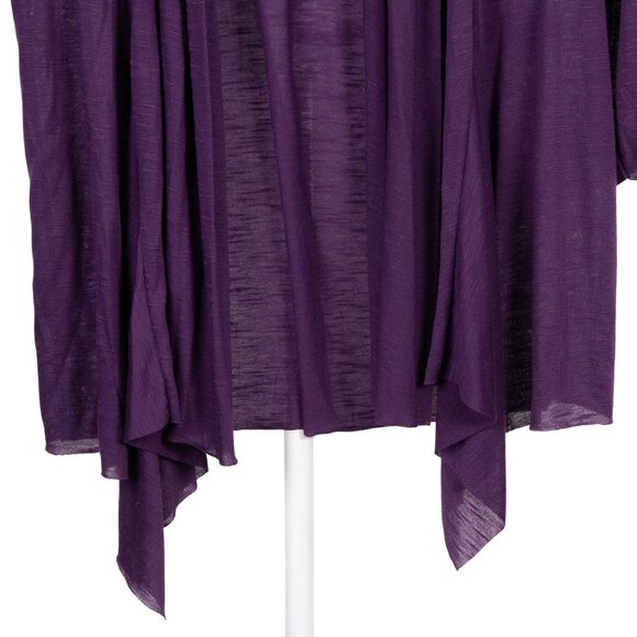 Vintage Suzie Purple Boho Cardigan XL Womens NEW Crochet Lace Back Polyester - Picture 3 of 7